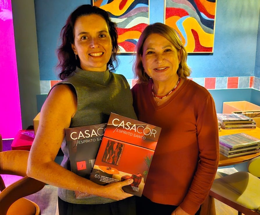 Isabela Castello, que assina dois ambientes na mostra, e Ligia Diniz