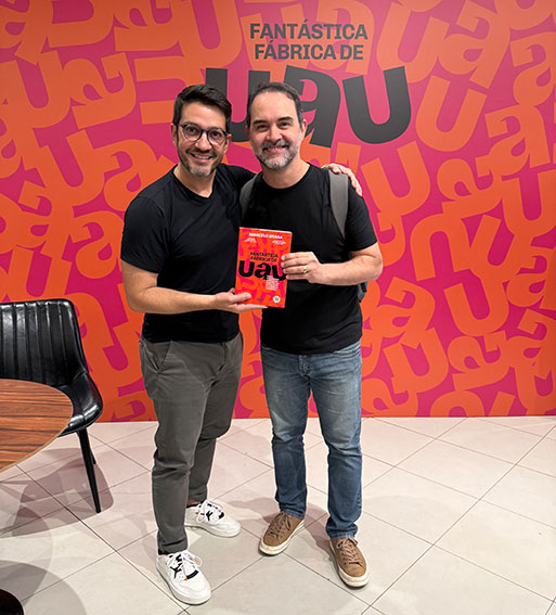 O autor com Marcelo Coelho, PHD em Música, Saxofonista e palestrante.