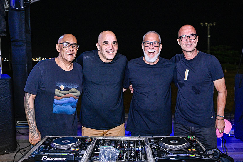 Djs Monstrinho, Fábio Pirajá, Roberto Burura e Josh Simom