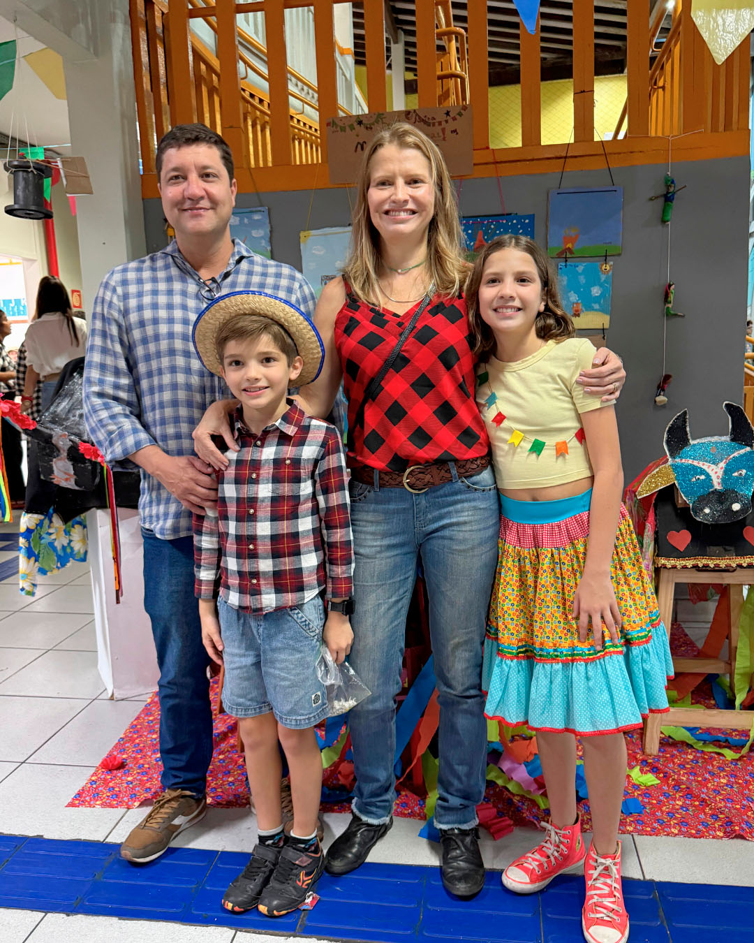 Felipe Martins, Aline Hessel e filhos