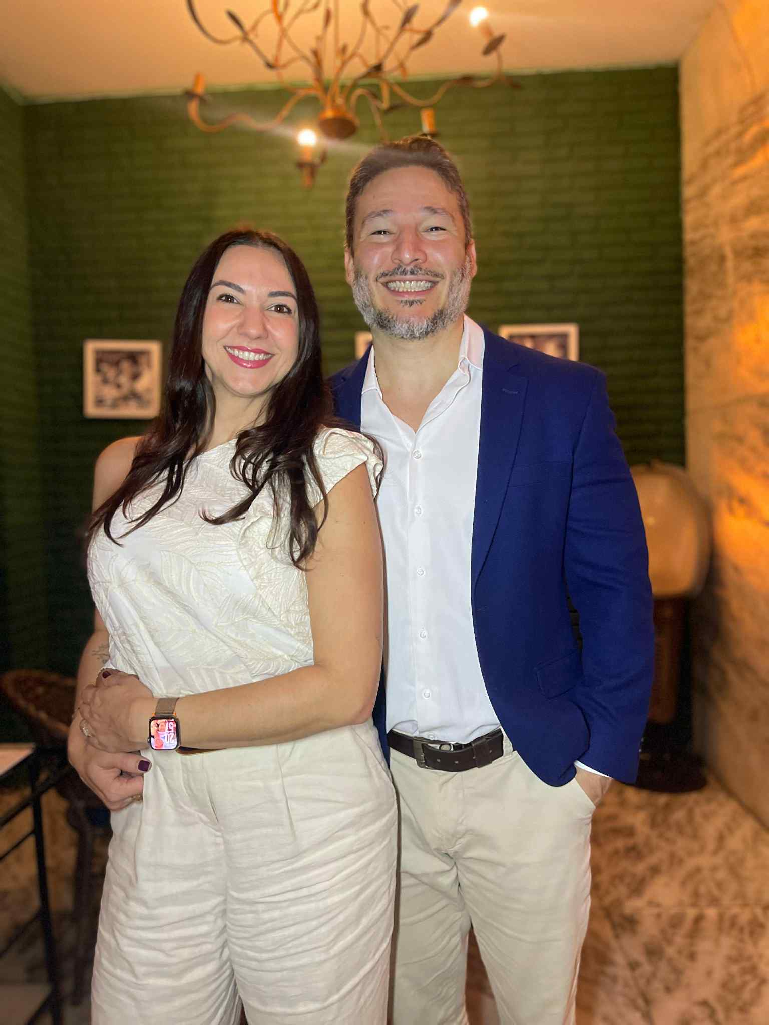 Os idealizadores da Clinica Meliah - o casal Juliana Fernandes e Michel Assis