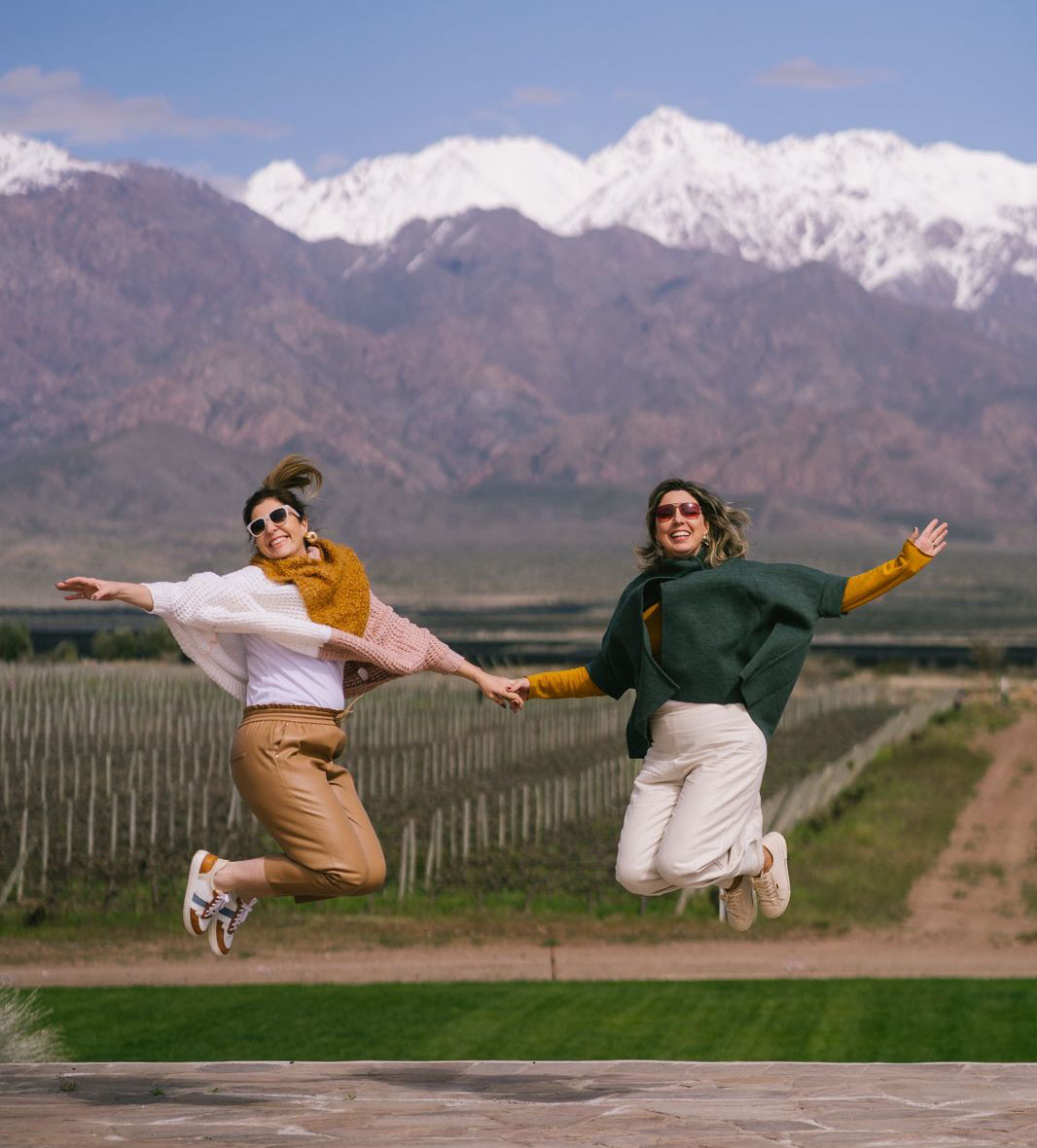 Tatiana Puppim e Roberta Girelli, em Mendoza