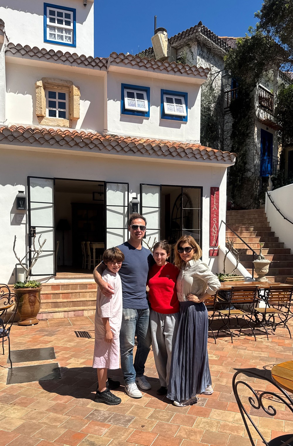 Marina Giuberti, Emiliano Tenca e os filhos Chiara e Luca
