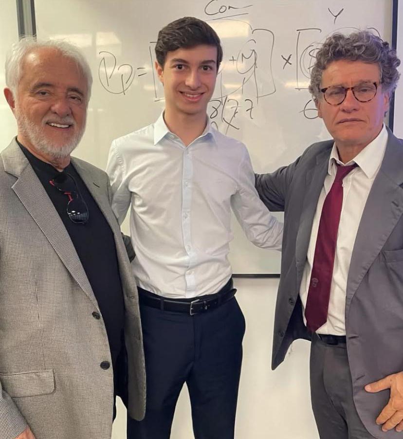O Economista Clovis Vieira, Manoel Delpiero e o Professor José Niemeyer