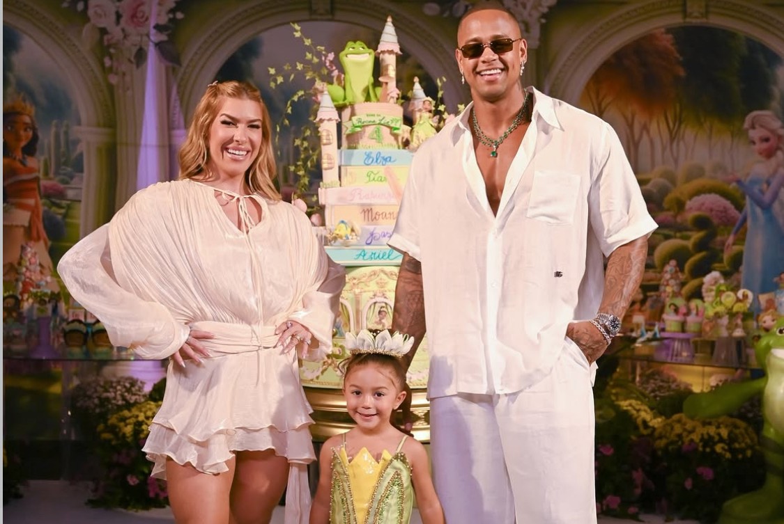 Leo Santana e Lore Improta recebem em grande estilo para comemorar os 4 anos da filha Liz em Salvador!