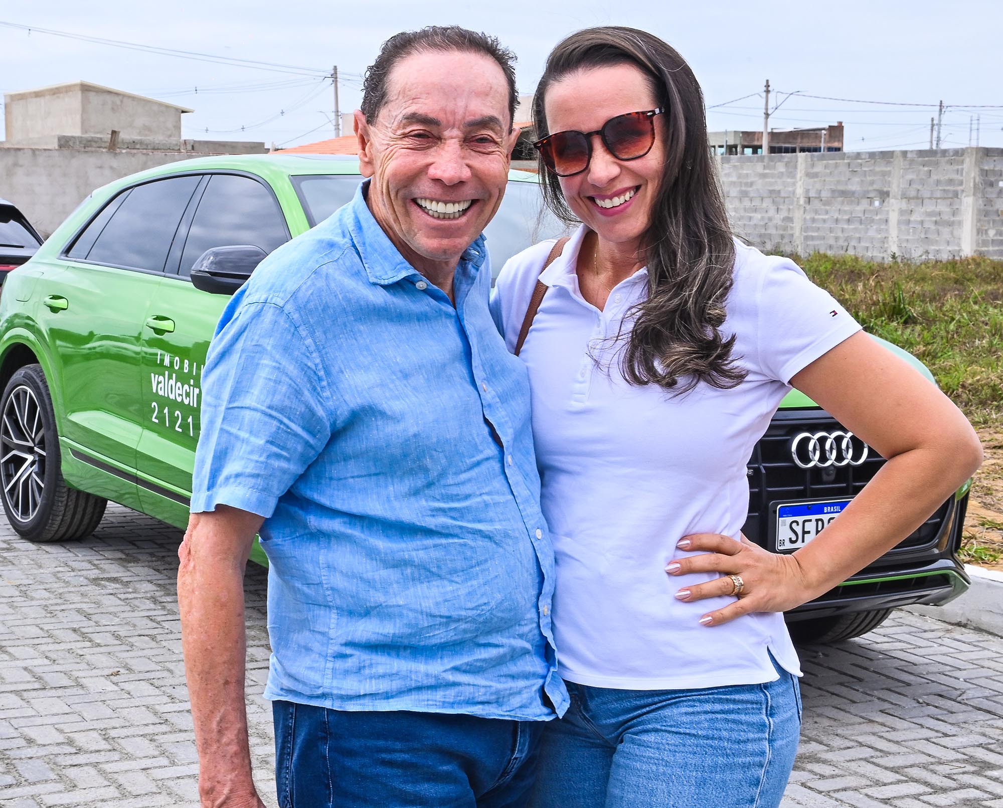 O casal Valdecir Torezani e Geisi