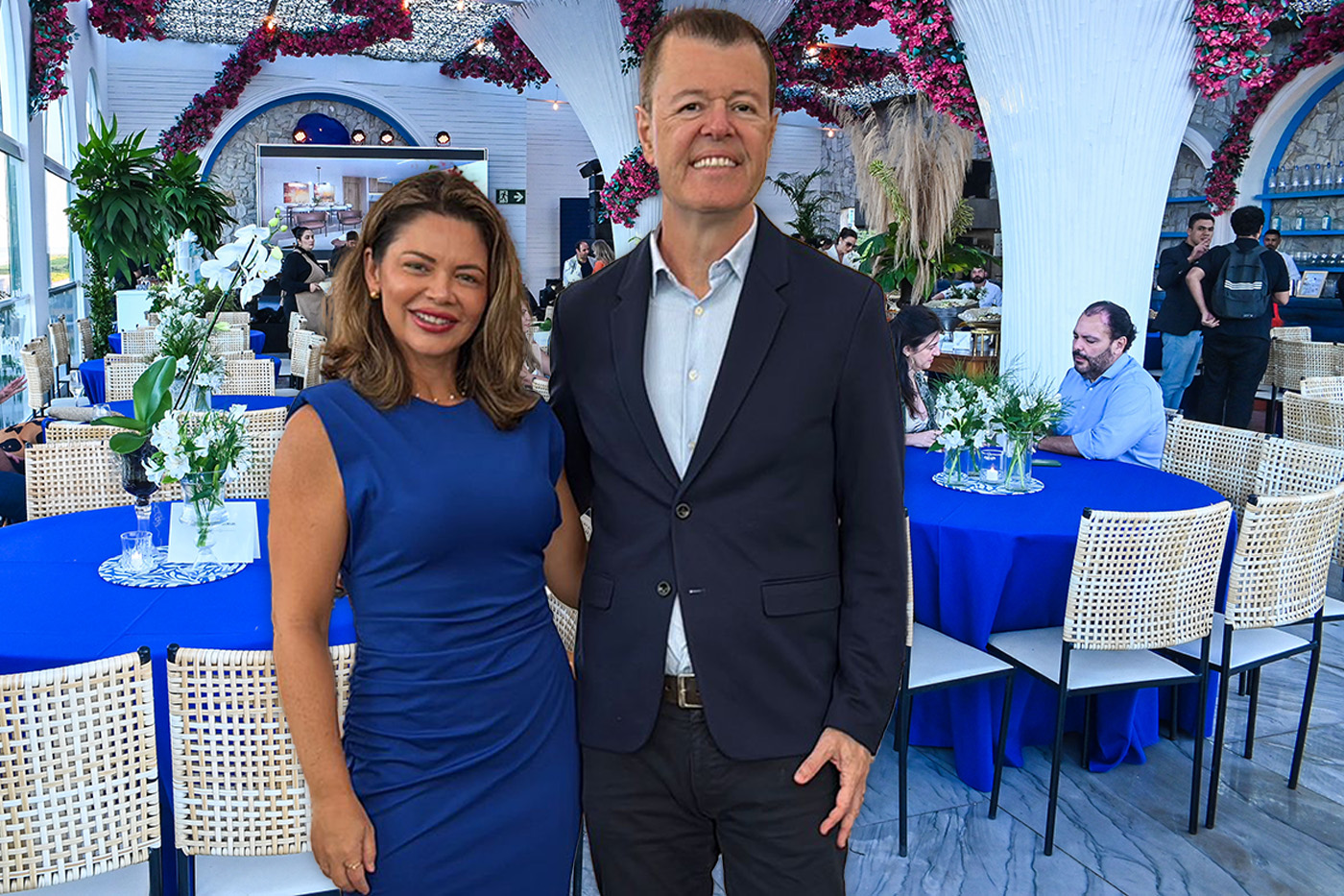 O casal Valéria e Michel Torres