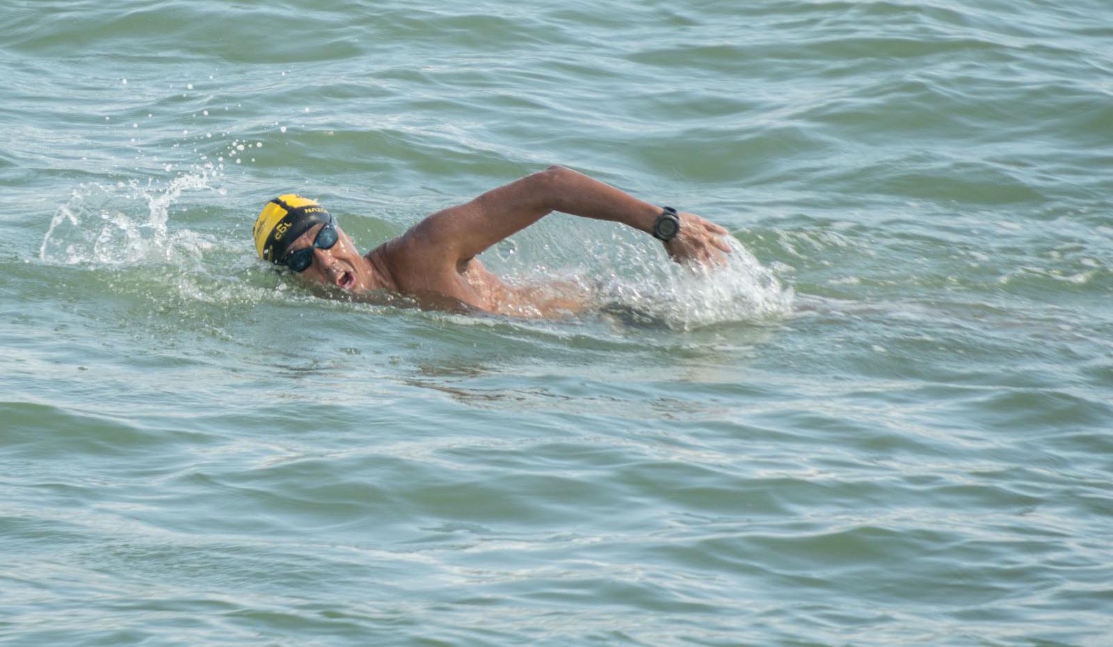 Cesinha Saade durante a travessia