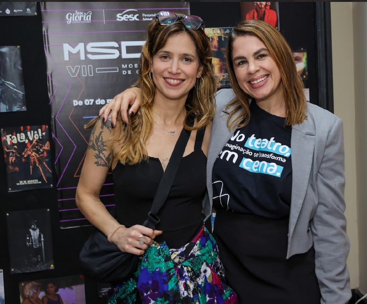 Mel Lisboa e Bruna Dornellas no Teatro da UFES
