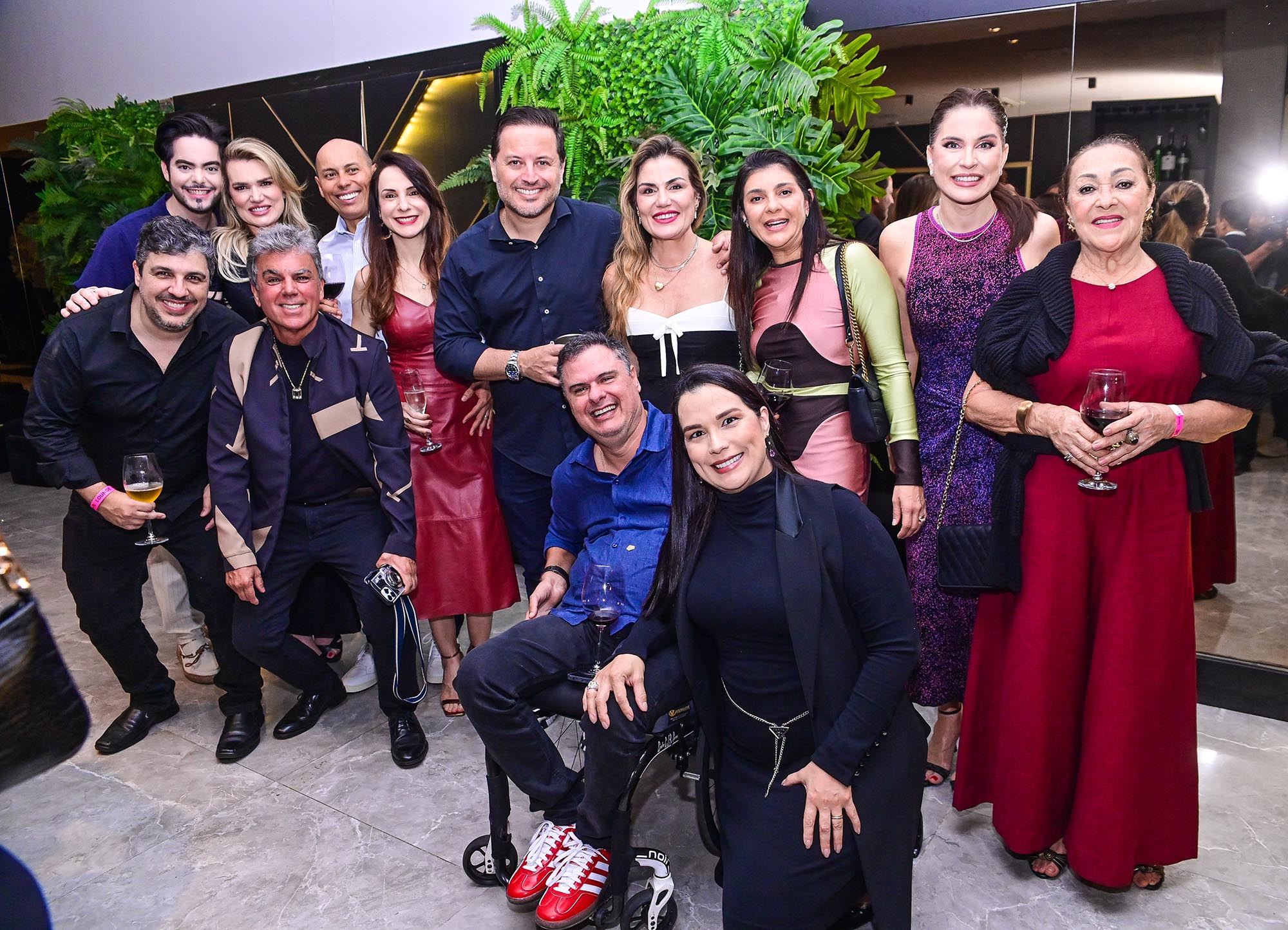 Amigos no Espaço Gourmet Patrick Ribeiro, antes do show de Ana Carolina