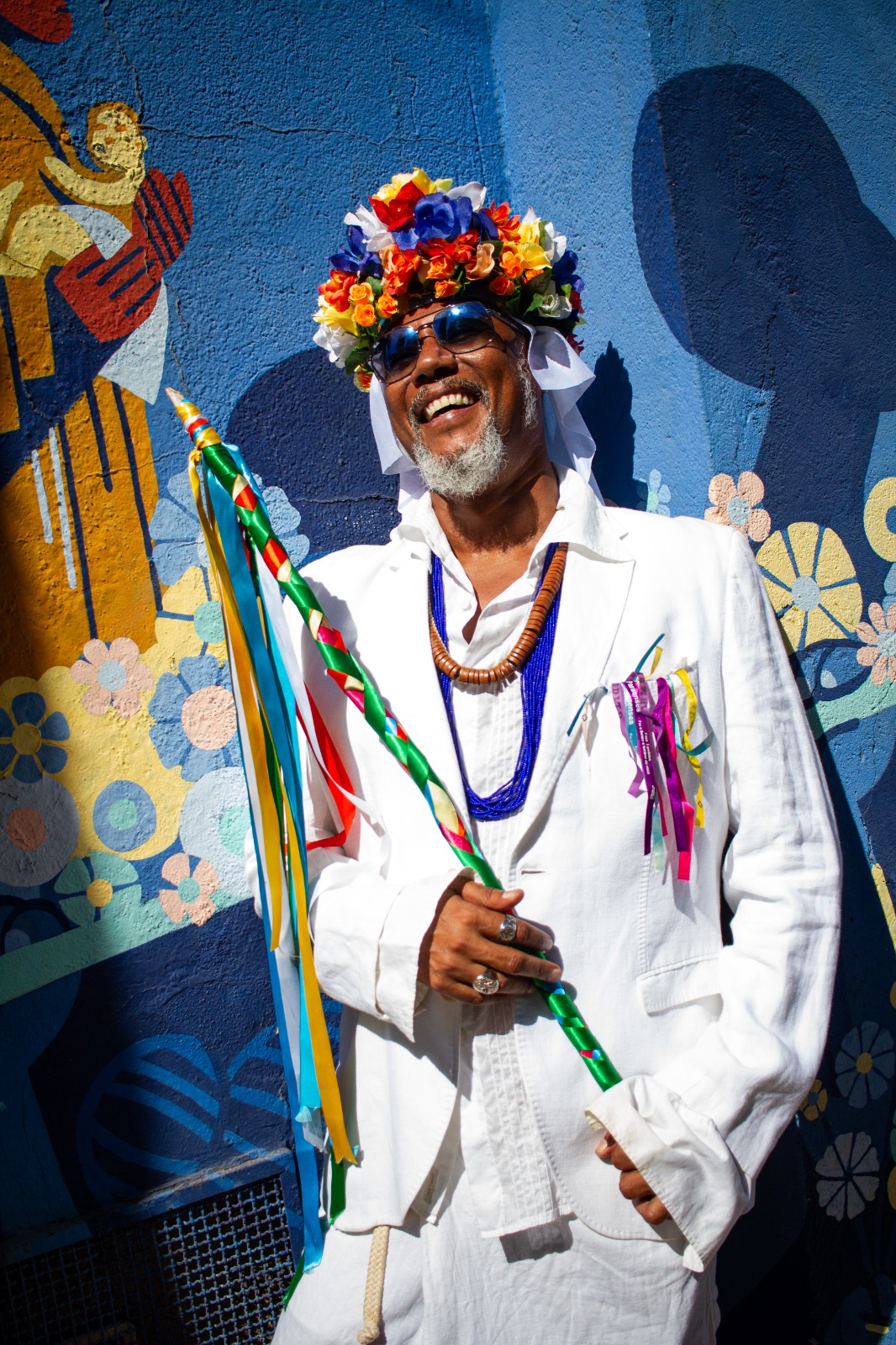 Artista Fábio Carvalho, atração de oficina no projeto Tamar. Fotos Luara Monteiro