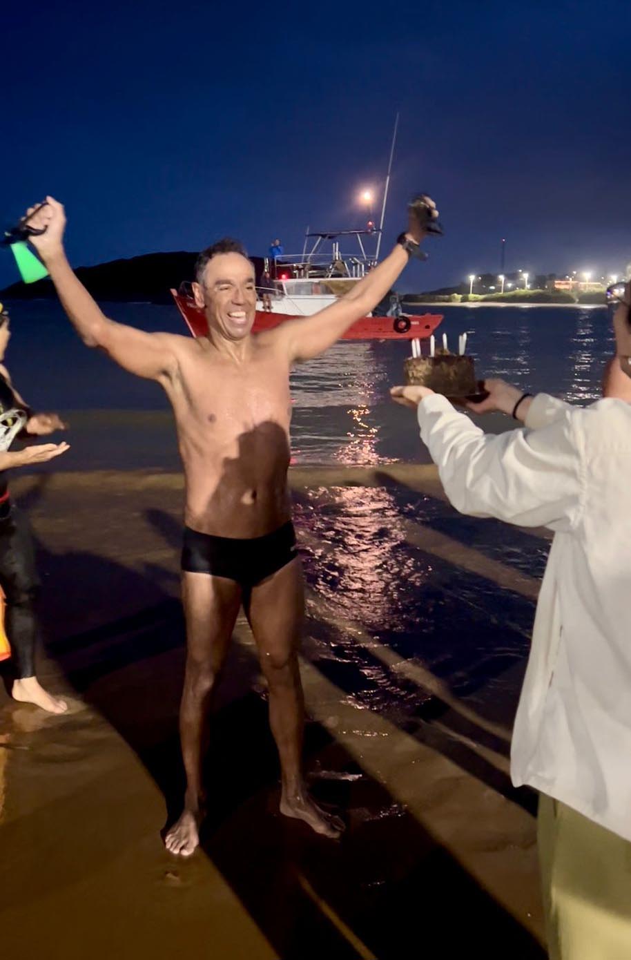 O parabéns na chegada