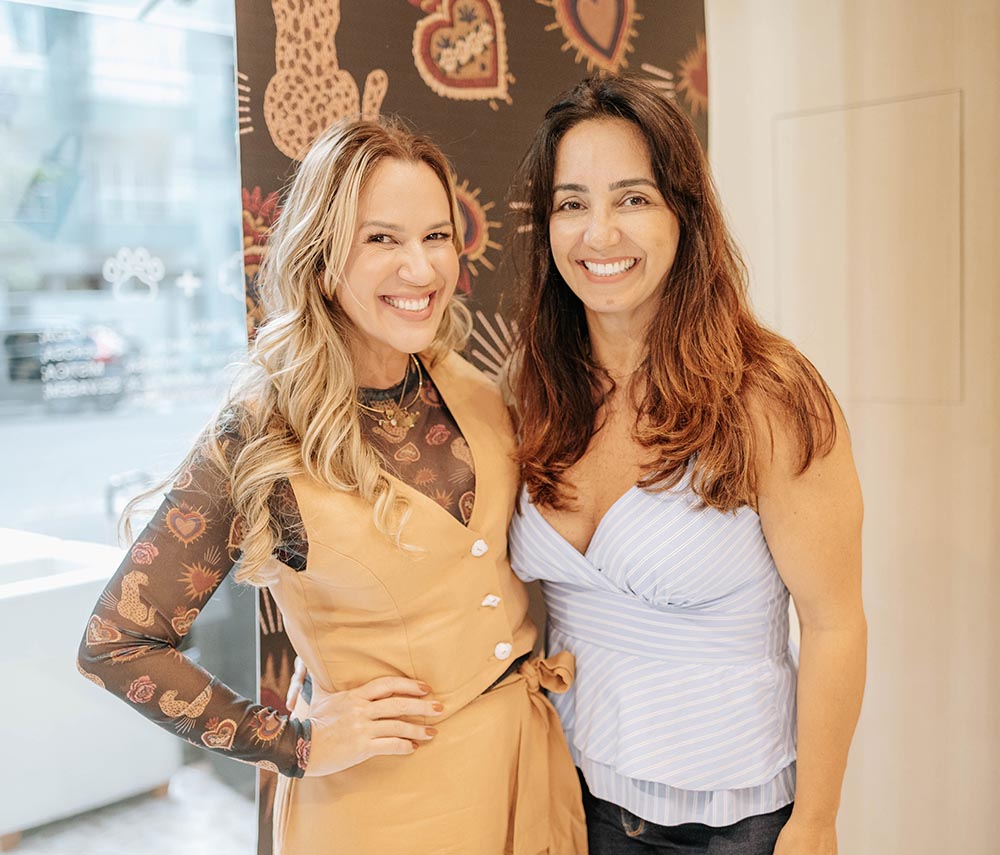 Rachel Pires e cliente
