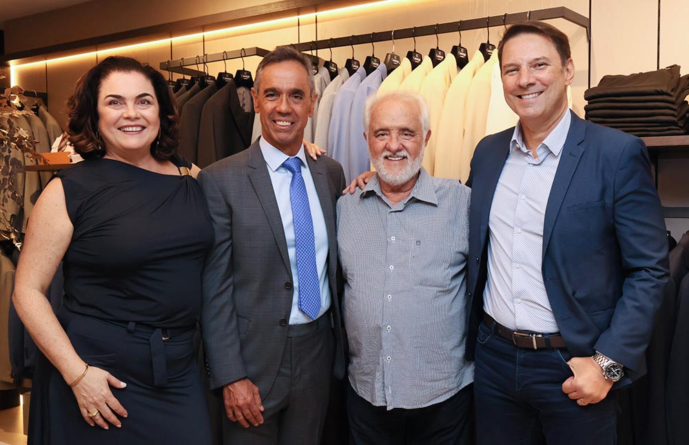 Adriana e Cesinha Saade, Clovis Vieira e Wilson Richa