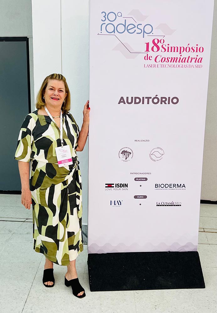 A dermatologista Oliete Guerra sempre antenada nas novidades
