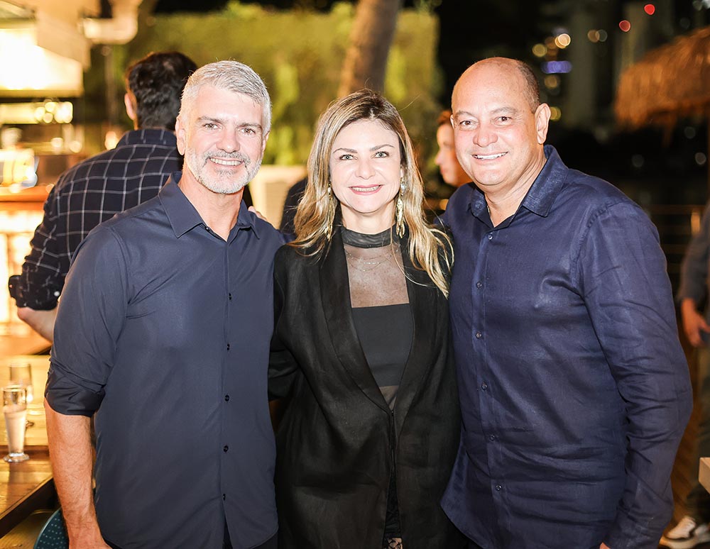 Sandro Carlesso, Cláudia Rudio e Glauco Marinho