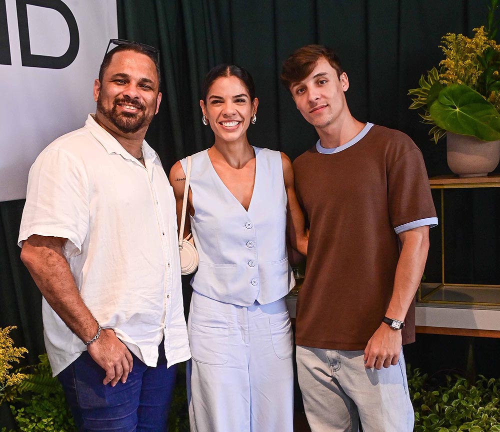 Junior Emerick, Ianna Rodrigues e Fernando Teixeira