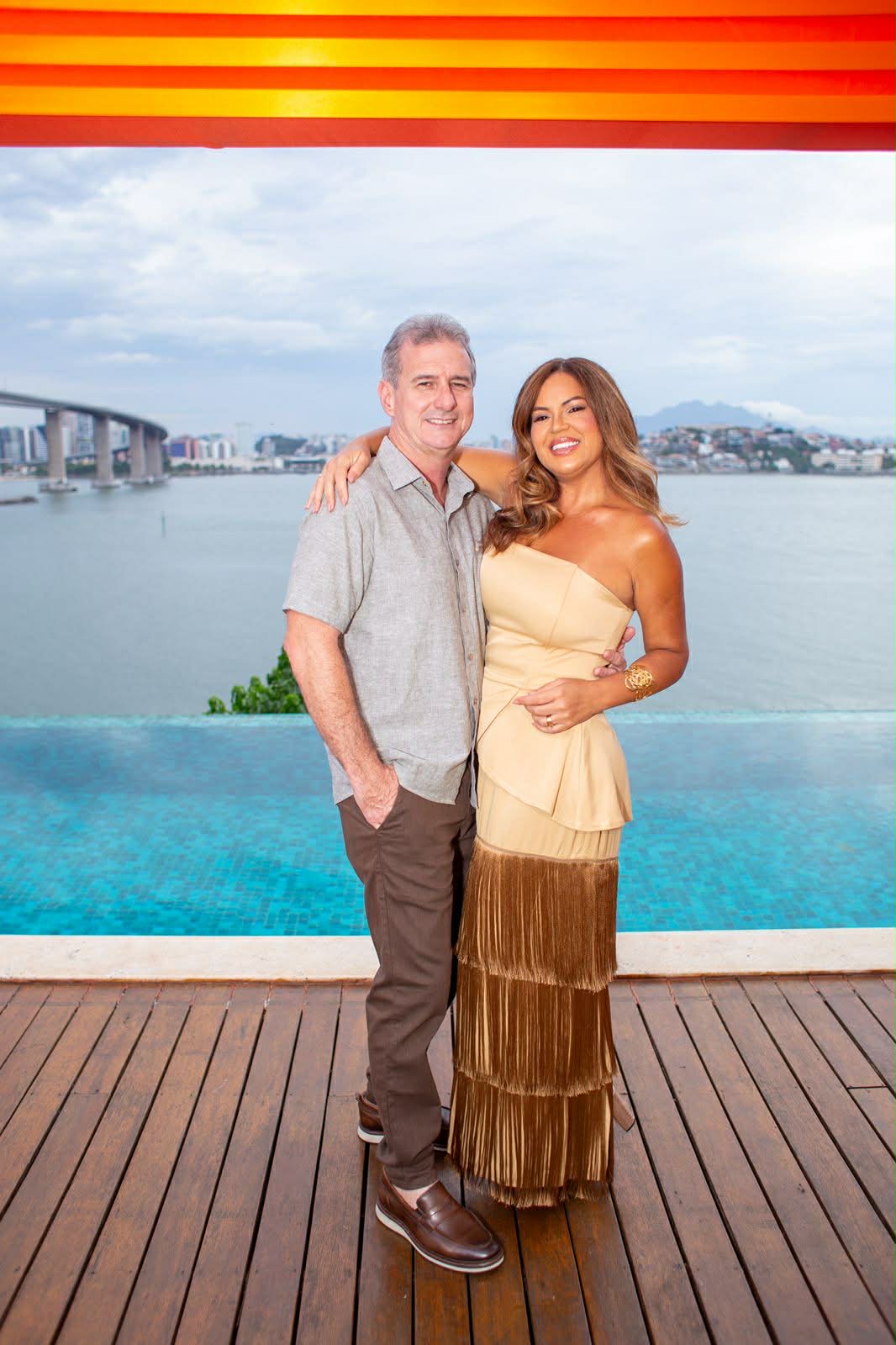 Nívia e o marido Sidi