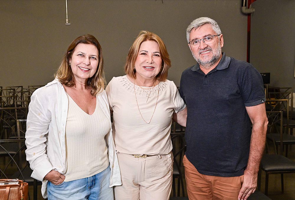Carminha Ribeiro, Lígia Diniz e Geraldo Lino