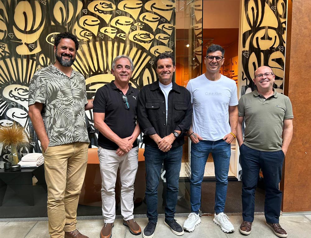 Douglas Negrini, Celso Bastos, Heliomar Venâncio, Christian Vieira e Eduardo Pasquinell