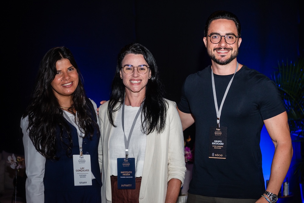 Lay Goncalves, Tamiris Giacomin e Vitor Escocard