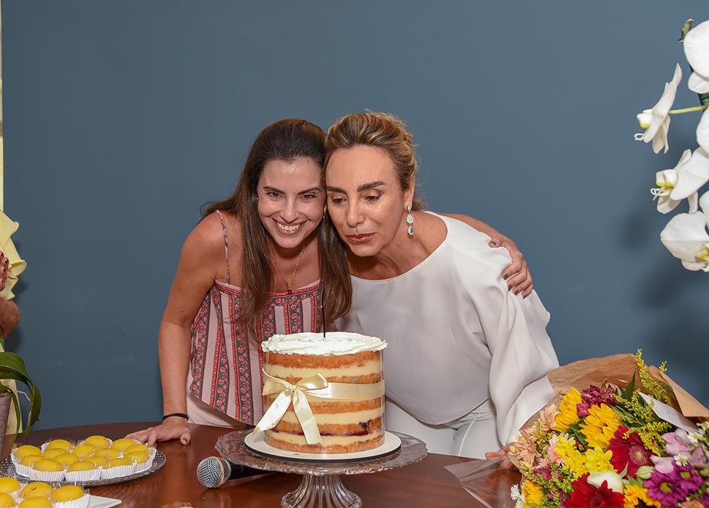 Michelle e a sogra Renata Pacheco